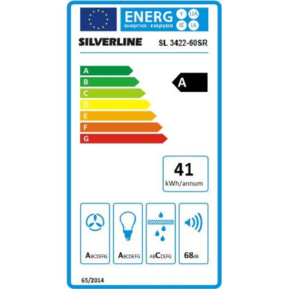 Silverline SL3422 Agat væghængt emhætte, sort, 60 cm