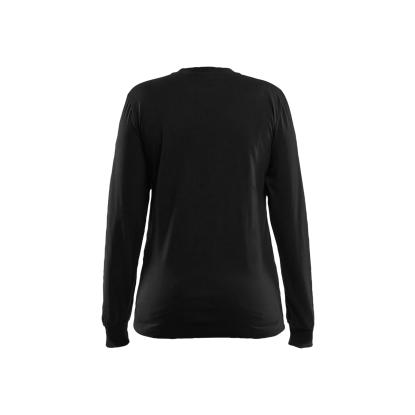 Blåkläder 3467 dame flammehæmmende t-shirt lang ærme, sort