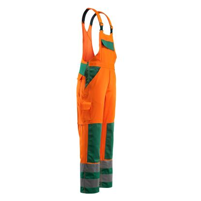MASCOT SAFE COMPETE Barras overall med knælommer, hi-vis orange/grøn
