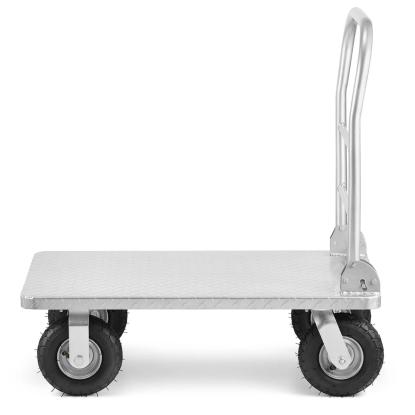 Transportvogn, sølv, stål, maks 500 kg