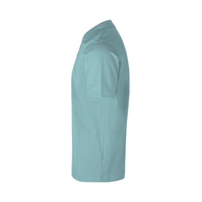 ID 0586 poloshirt, økologisk, støvet aqua