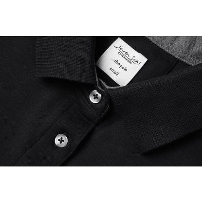 Seven Seas S610 The polo kortærmet poloshirt, dame, sort