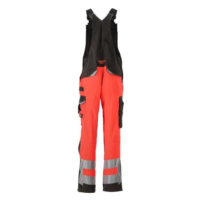 MASCOT SAFE SUPREME Newcastle overall med knælommer, hi-vis rød/mørk antracit