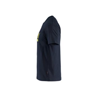 Blåkläder 9215 t-shirt, mørk marineblå/hi-vis gul