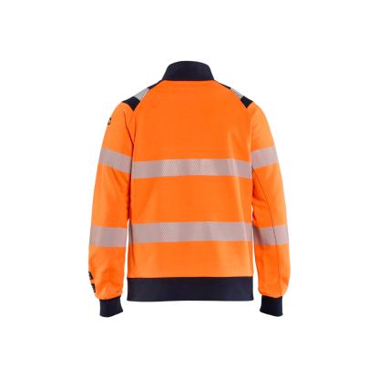 Blåkläder 3461 multinorm sweatshirt full zip inherent, hi-vis orange/marineblå