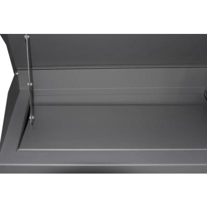 Pakkepostkasse, antracit/trælook, 43 x 24 x 52 cm