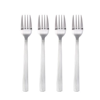 aida Groovy gaffel, blank - 4 stk.