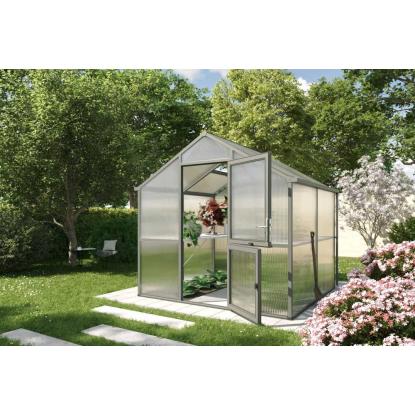 KGT Iris II drivhus, antracitgrå, 5,06 m²