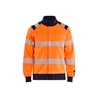 Blåkläder 3461 multinorm sweatshirt full zip inherent, hi-vis orange/marineblå