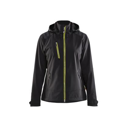 Blåkläder 4719 dame softshell jakke, sort/hi-vis gul