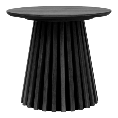 Osaka hjørnebord, sort egefiner, Ø50 cm