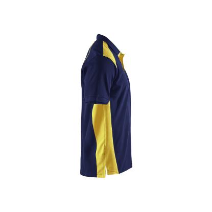 Blåkläder 3324 poloshirt, marineblå/hi-vis gul