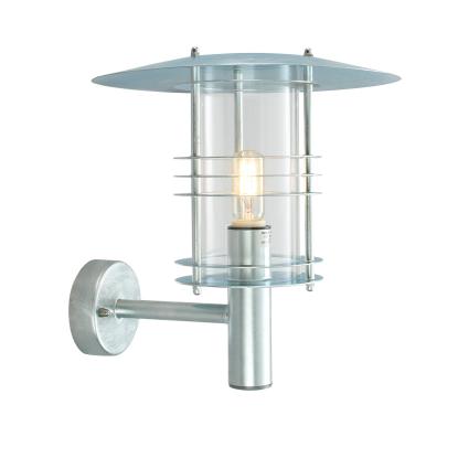 Norlys Stockholm Big væglampe, E27, IP54, galvaniseret