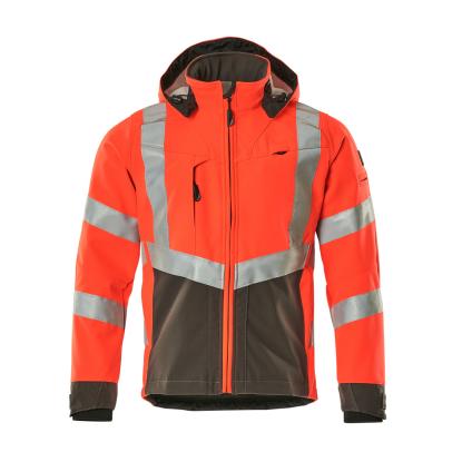 MASCOT SAFE SUPREME Blackpool softshell jakke, hi-vis rød/mørk antracit