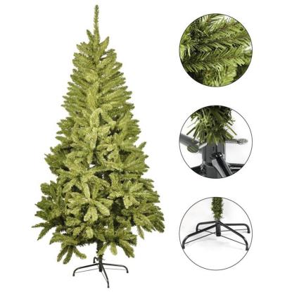 Kunstigt juletræ med stålben, gran, 240 cm