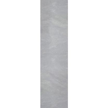 Fibo Stone vådrumspanel med 60 x 60 cm fliselook, 10 x 600 x 2400 mm, grey slate extra matt