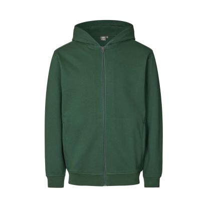 ID PRO Wear CARE 0388 hættetrøje med lynlås, flaskegrøn