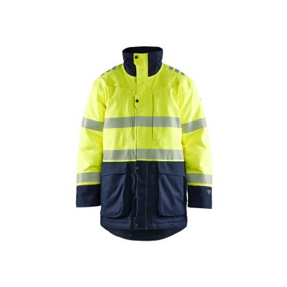 Blåkläder 4527 multinorm vinterparkajakke inherent, hi-vis gul/marineblå