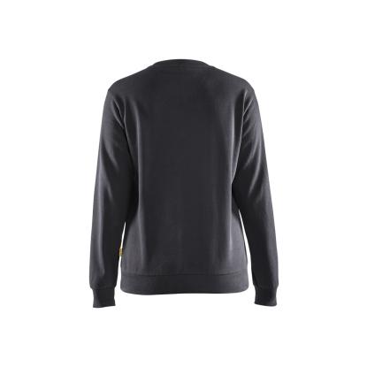 Blåkläder 3408 dame sweatshirt, mellemgrå/sort
