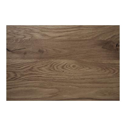 Lignano cafebord, eg, sort metal base, 70 x 70 x 75 cm, smoked eg