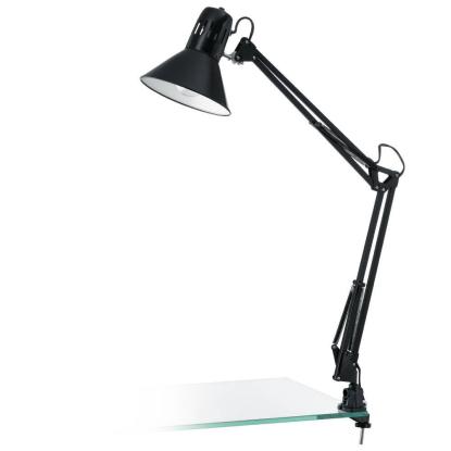 EGLO FIRMO bordlampe med klemme, E27, sort