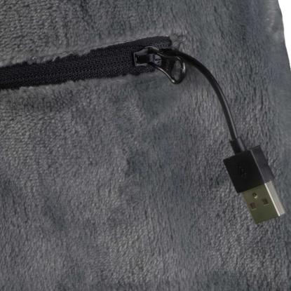 Glovii halstørklæde med varme, GA1G, grå