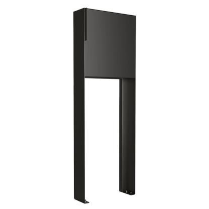 Bravios Porto postkasse med stander, sort