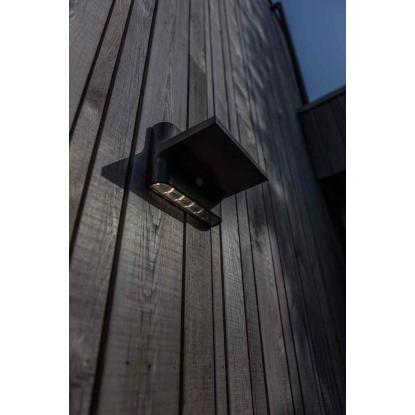 LUTEC Twill udendørs LED væglampe up/down med solceller og sensor 2,2W