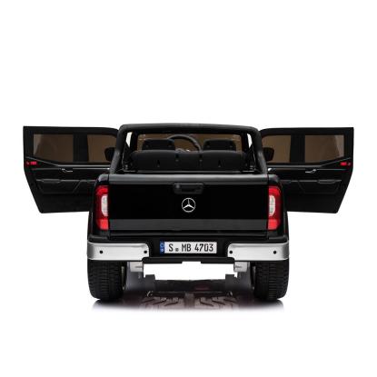 Mercedes X-Class elbil, 4 x 12V, sort