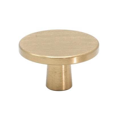 Beslag Design Plato knop, Ø42 mm, børstet messing