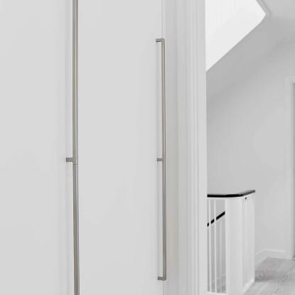 Beslag Design Mango greb, 1088 mm, rustfrit stål look