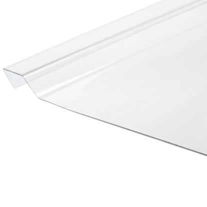 Plastmo EazyGlaze tagplade, 3 mm, klar, bredde 68,8 cm