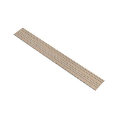 I-Wood Basic Mixed akustikpanel, ubehandlet natur, grå filt og lys kerne, egefiner, 16 x 300 mm 