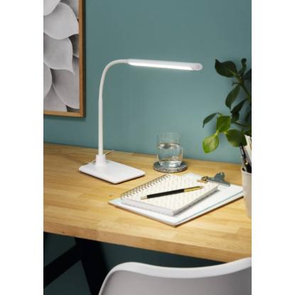 EGLO LAROA LED bordlampe med touch, H32,5 cm, dæmpbar, hvid