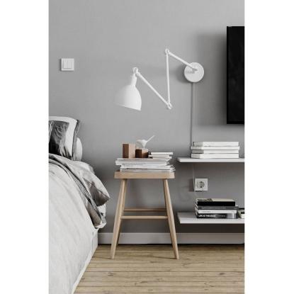 By Rydéns Bazar væglampe, L122 cm, hvid
