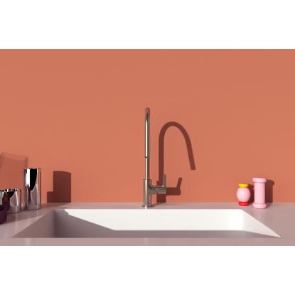 Ideal Standard GUSTO køkkenarmatur, C-tud, silver storm