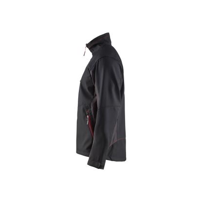 Blåkläder 4950 softshell jakke, sort/rød
