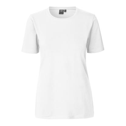 ID 0595 Stretch T-shirt, komfort, dame, hvid