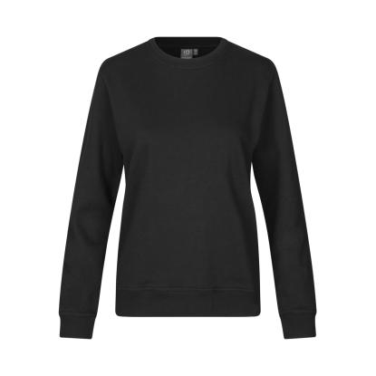 ID PRO Wear CARE 0381 sweatshirt, ubørstet, dame, sort