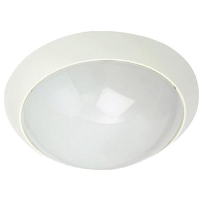SG Armaturen Enøk LED plafond, E27, Ø28 cm, IP21, hvid
