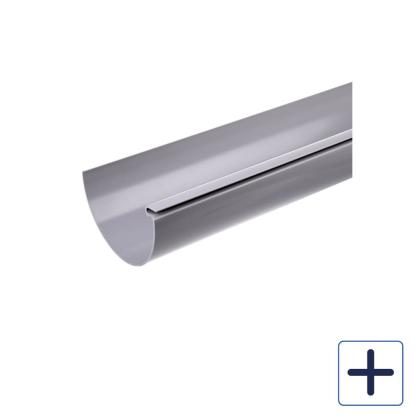 Plastmo tagrende, PVC, grå, 4 meter