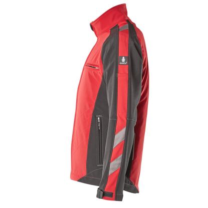 MASCOT UNIQUE Dresden softshell jakke, rød/sort
