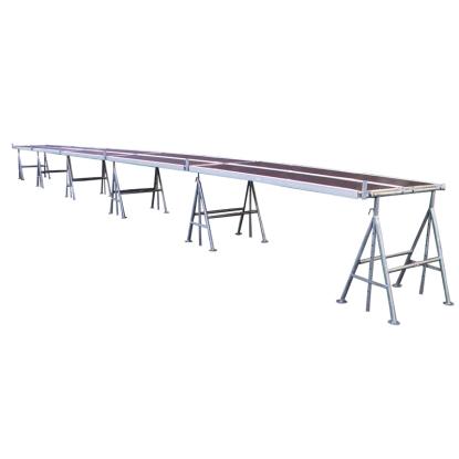 JUMBO murerbukkestillads, 1,2 m x 15,3 m, består af 6 bukke + 10 dæk - 2260305