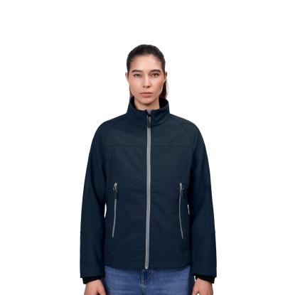 ID 0869 softshelljakke, performance, dame, navy