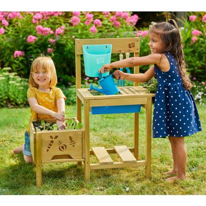TP Toys udekøkken med højbed, træ