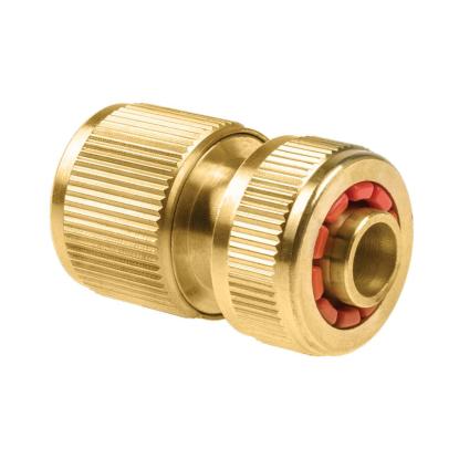 Cellfast slangekobling med stop, messing, 1/2"-5/8"