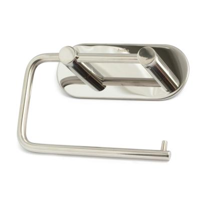 Habo Plain toiletpapirholder, selvklæbende, poleret rustfri