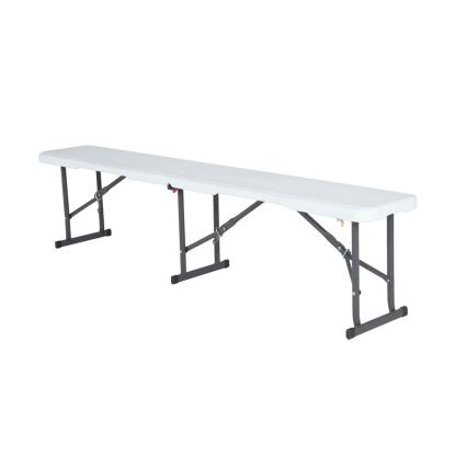 Lifetime sammenklappelig bænk, plast, hvid, 42 x 183 x 29 cm