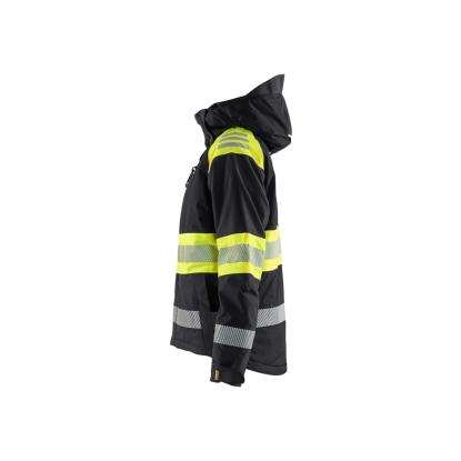 Blåkläder 4470 dame high vis vinterjakke, sort/hi-vis gul