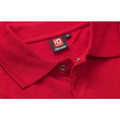 ID PRO Wear 0330 poloshirt med trykknap, rød